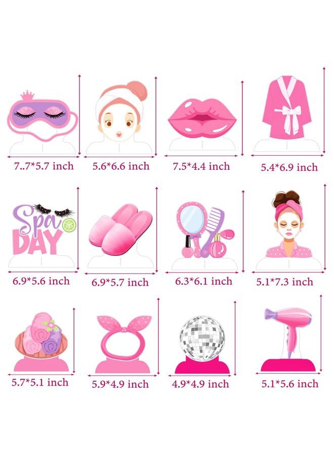 umoni Spa Day Honeycomb Centerpieces Spa Party Decorations Makeup Party Table Centerpieces Spa Birthday Party Supplies for Girls Slumber Sleepover Party Decor - Image 5