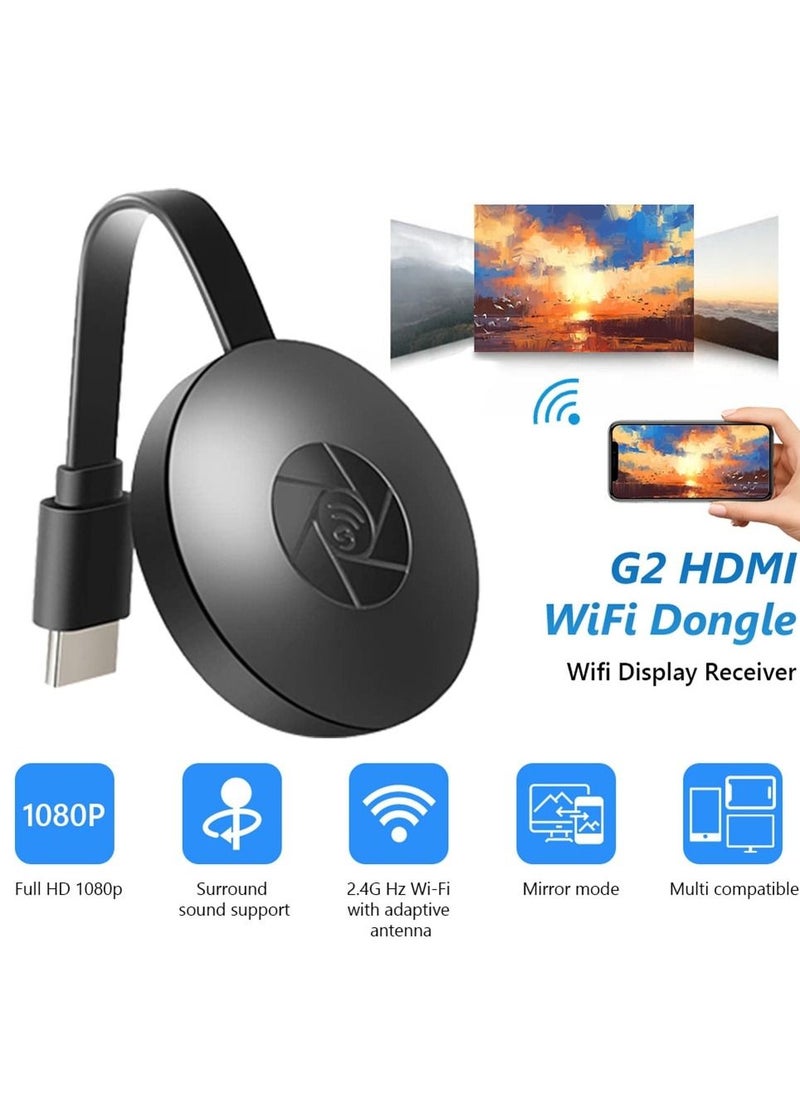 Generic - Wireless Chrome cast Streaming Device with Adapter for The APP HDMI Cable Stream Shows Music Photos and Sports from Your Phone to Your TV with Mirroring Dongle Receiver Microfiber - Image 1