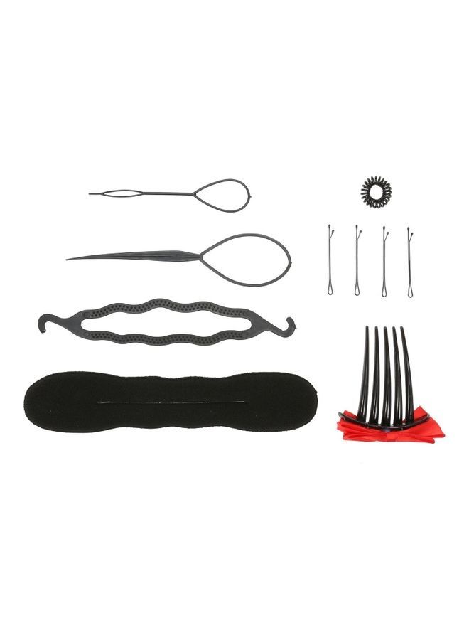 NIBEMINENT Hair Tail Tool Set Black 26x10x4cm - Image 1