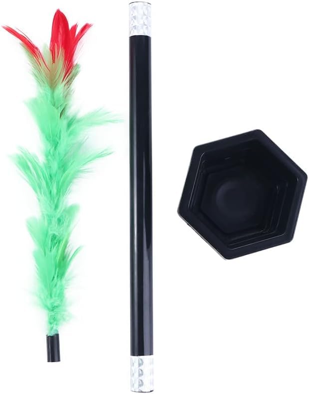 Pxiryanlow Stick to Rose Magic Tricks Magic Wand to Flower Easy Magic Tricks Funny Toys Show Performance Prop for Adults Teenagers Magician Accessories Magic Kits and Accessories - Image 1