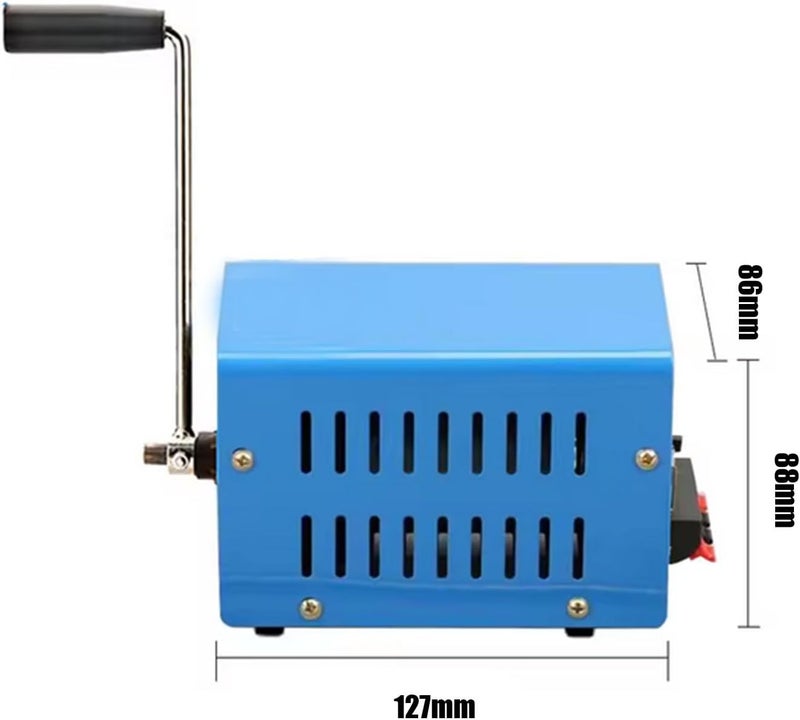 3v-15v portable mobile emergency power generator, 20w miniature charging Low Noise High Power Hand Crank Charger for Field Operations, Survival Training, Emergency Communication - Image 2