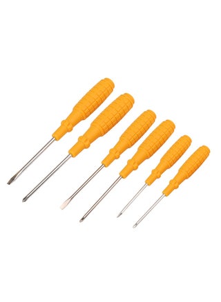 Screwdriver Set - Yellow, 6 Piece - Flathead and Phillips Tips with Non-Slip Handles and Mixed Shaft Lengths - Ideal for Home Repair, Electrical Work, and General Maintenance Tasks - pzsku/ZD6C3F0AB6BC10D58489FZ/45/_/1701949541/c6043c2b-f2e8-423c-8204-799248870f9f