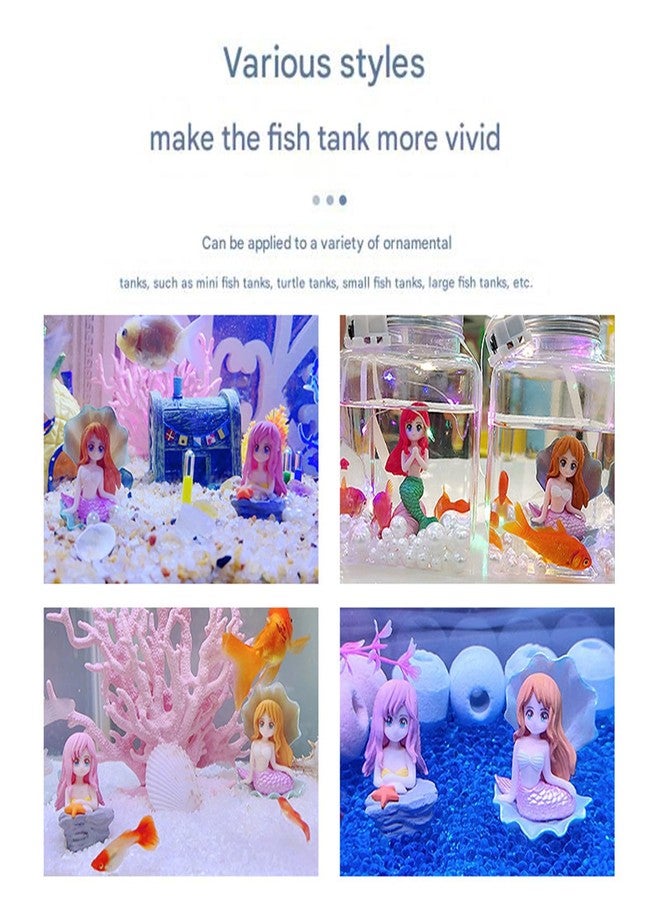 Spiaty PVC Miniature Mermaid Home, Office and Car Dashboard Colourful Fantasy Decorative Collectibles Figurines, Set of 4 - Image 5