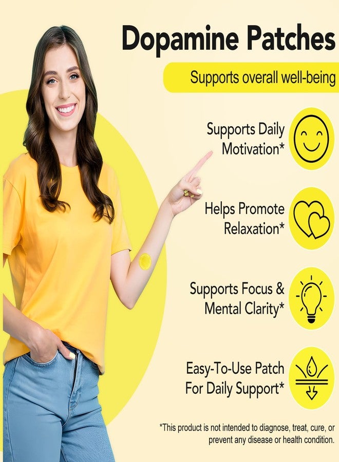 SDJUFEI Dopamine Patch, Mood Boost & Positivity Support, Natural Mood Support Patch, 30-Day Supply for Emotional Well-Being, Plant-Based and Vegan Formula for Daily Use - Image 2