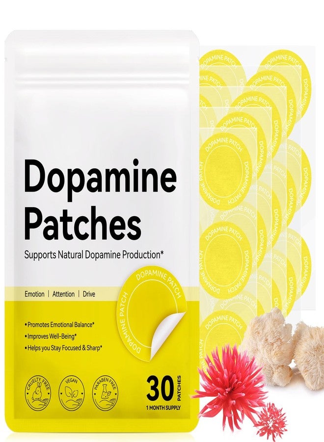 SDJUFEI Dopamine Patch, Mood Boost & Positivity Support, Natural Mood Support Patch, 30-Day Supply for Emotional Well-Being, Plant-Based and Vegan Formula for Daily Use - Image 1