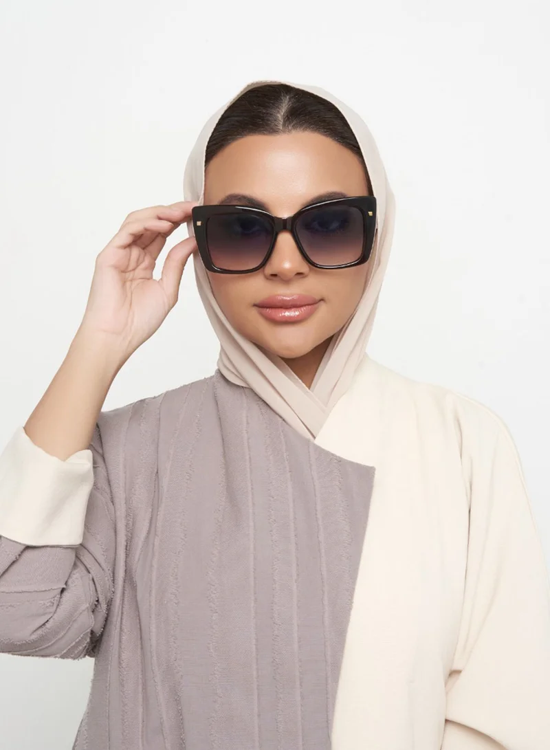 30Sundays Maren,Women Sunglasses, Cat Eye Sunglasses, UV Protection: UV400 (Brown,Blue)