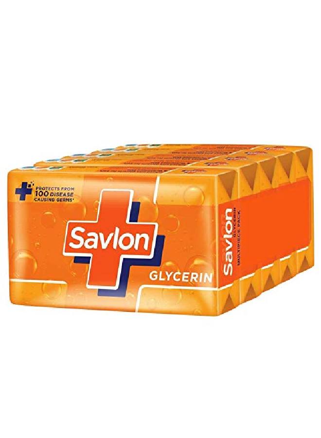 Savlon Moisturizing Glycerin soap bar with germ protection Pack of 5125g each - Image 2