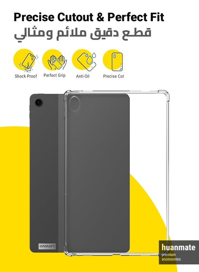huanmate ShockProof Protection Case Cover For Lenovo Tab M10 Plus Clear - Image 2