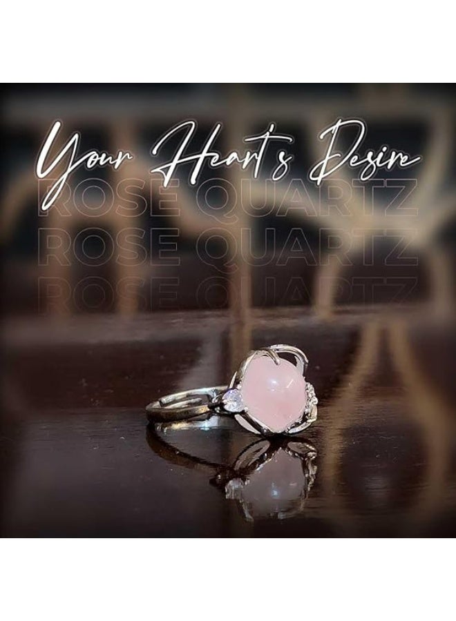 Studd Muffyn Unisex-Adult | Rose Quartz Ring,One Size - Image 3