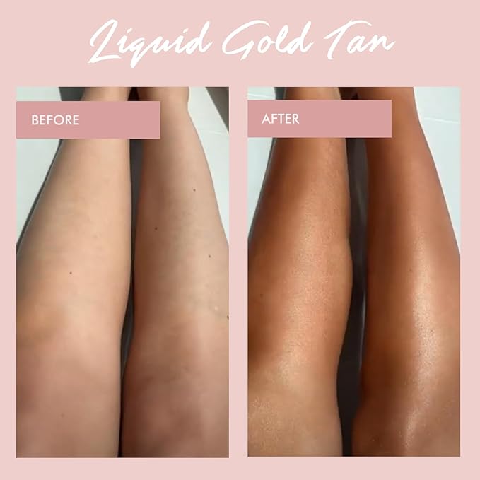 Bellamianta Instant Tanning Liquid Quick Drying Vegan Fake Tan Liquid Gold Formula Streak Free 60 Second Express Ready To Wear Self Tanner for All Skin Types 200ml Ultra Dark - Image 3