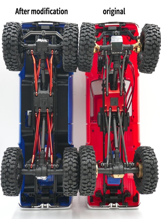 مجموعة وصلات هيكل زوليكار عالية الخلوص 26 غرامًا لترقيات سيارة التحكم عن بعد TRX4M K10 بمقياس 1/18، لون أسود - Image 5