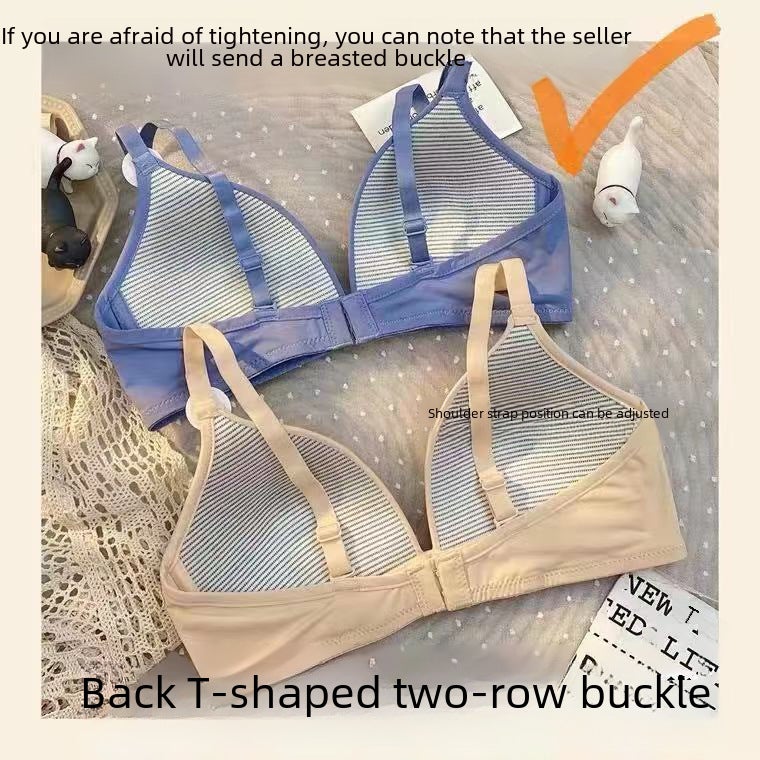Comfy Gathered Light Bralette No-Wire Black  - Image 3