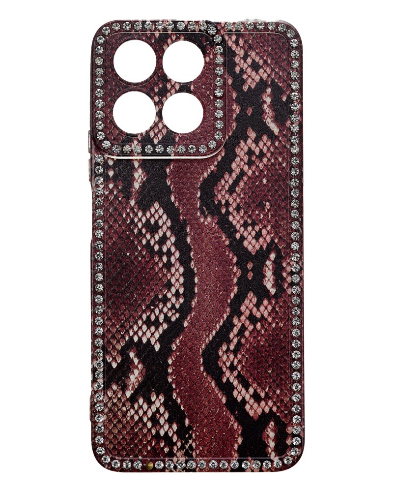 جراب هاتف بلاستيكي مرصع بأحجار الراين لهاتف هونر X7c - متعدد الألوان STM-002-HonX7c - Image 1