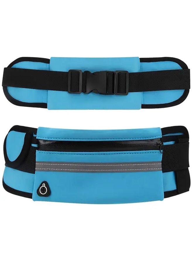 Adjustable Running Waist Bag With Zipper Lightweight Shockproof Tangerine Color - Image 5