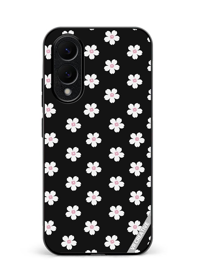 Protective Case Cover For Samsung Galaxy S25 Edge Flower Design Multicolour