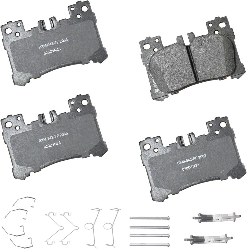 Bendix وسادات فرامل خلفية شبه معدنية SBM2063 الممتازة لسيارات لكزس LC500 2018، LC500 2023-2020، LC500h 2023-2018، LS500 2020-2018، LS500h 2019 - Image 1