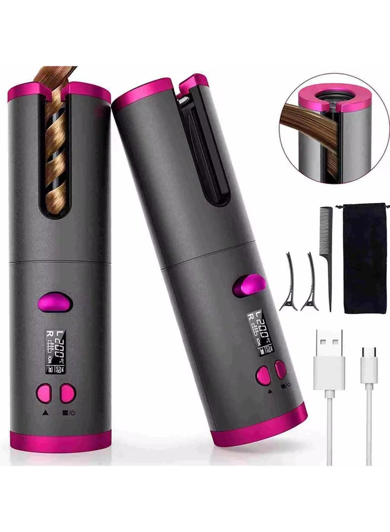 general USB curling iron/wireless curling iron, rechargeable, hot-selling automatic curling iron, lazy curling iron, suitable for business trips and dormitories. - Image 2