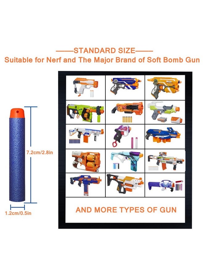 AMOSTING - Nerf Bullets Refill Darts 1000Pcs Bulk Bullets Pack For Nerf N-Strike Elite 2.0 Series - Compatible With All Elite Blasters Blue - Image 1