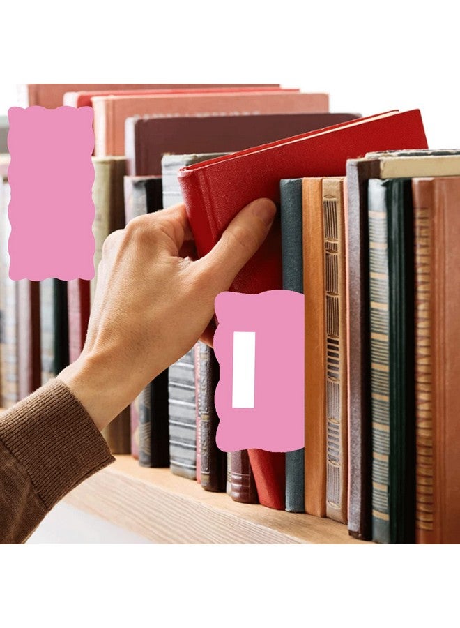 wootile Library Shelf Dividers For Shelves With 24Pcs Blank Stickers 6"X 12" Colored Book Shelf Dividers 12Pcs Library Book Dividers Bookshelf Markers To Organize School Library,Home,Classroom Supplies  - Image 5