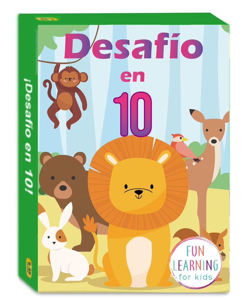 1step2dream Spanish Animal Guessing Card Games for Kids | Fun Educational Family Activities | Bilingual Stocking Stuffer, Travel Friendly Learning Board Games - Image 1