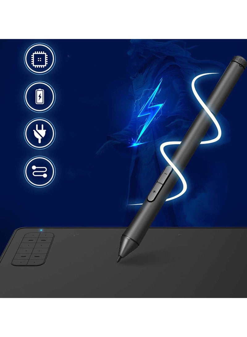 GGOOT Graphics Drawing Tablet, Computer Graphics Tablets, USB Digital Art Tablet Animation Tablet with 12 Shortcut Keys & 8192 Level Pressure Sensitivity for Desktop Laptop Paint Online Teaching  - Image 4
