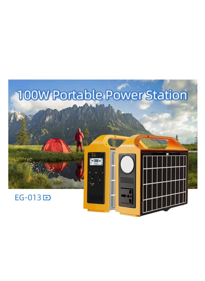 Crony CRONY EG-013 Portable 100W Solar Inverter 76.8Wh LiFePO4 Battery USB PD Fast Charging  - Image 2