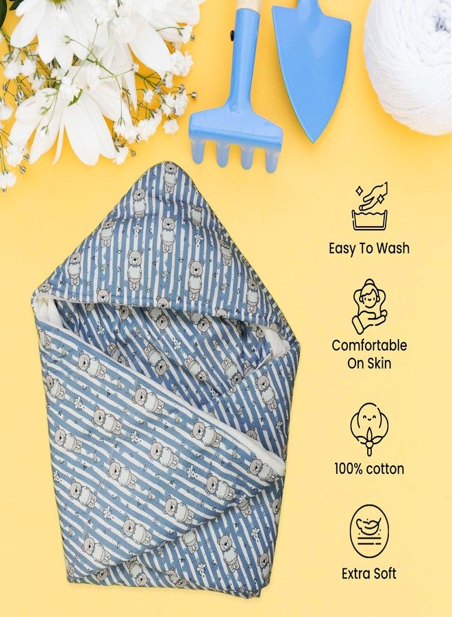 aRIC MomsPet Super Soft Hosiery Baby Wrapper with Hood & Belt || Baby Swaddle Blanket || Baby Wrapper for 6 to 12 Months || Baby Wrapper for New Born Baby 0 to 6 Months (Pack of 1) - Image 2