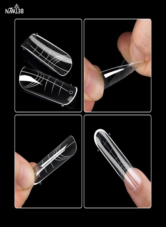 NMKL38 120PCS Dual Nail Forms 12 Sizes Full Cover Nail Molds With Scale Nail Art Design for Salon DIY at Home - Image 5