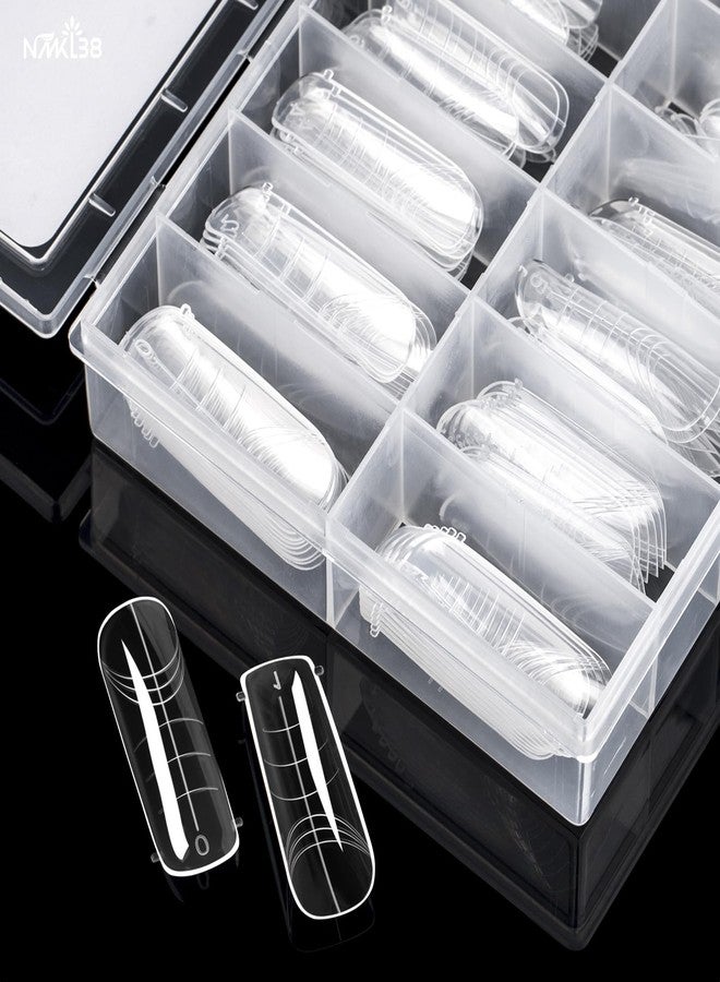 NMKL38 120PCS Dual Nail Forms 12 Sizes Full Cover Nail Molds With Scale Nail Art Design for Salon DIY at Home - Image 2