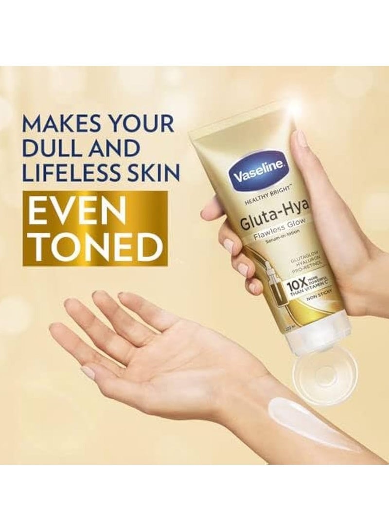 Vaseline Healthy Bright Gluta-Hya Flawless Glow Serum-In-Lotion 330 ML - Image 2