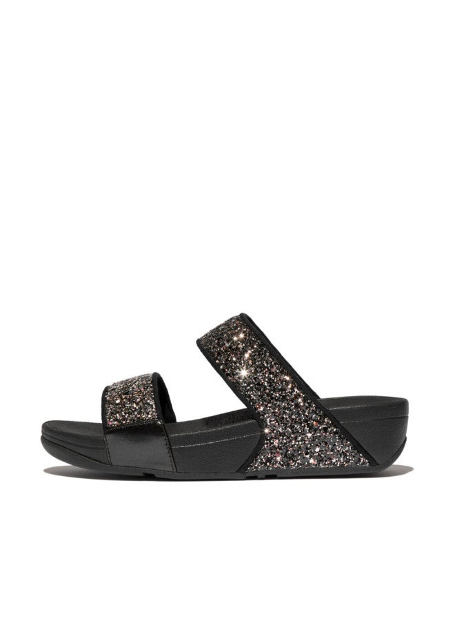 FitFlop 049-843 شريحة فيتفلوب للسيدات لولو متعددة الألوان مع لمعة JE5-C55 أسود - Image 1