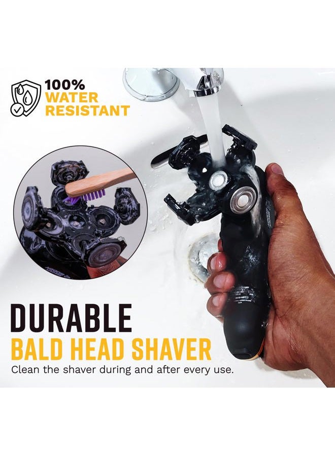 The Cut Buddy رأس ماكينة حلاقة بديل، رأس دوار عالمي رطب وجاف 5 شفرات للشعر الخشن، الرأس، الوجه، الجسم، الذراعين، الساقين، الظهر، الصدر، 1 وحدة - Image 5