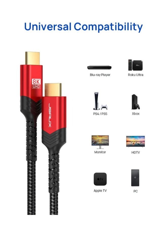 JSAUX - 8K HDMI Cable 8K@60Hz( 3M ) - Image 1