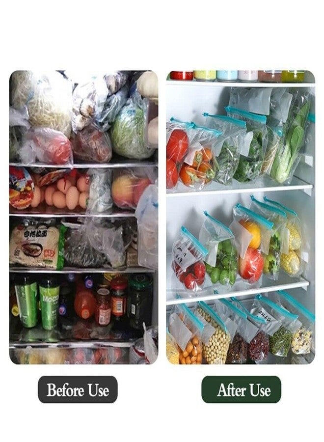 Twikesve Plastic Reusable Multi-purpose Freezer Bags - 9 X 10 Inch Extra Thick Ziplock Food Storage Bags With Slider Seal, Bpa Free Leakproof Clear Bags for Fruit, Vegetables, and Meat Storage (20) - Image 5