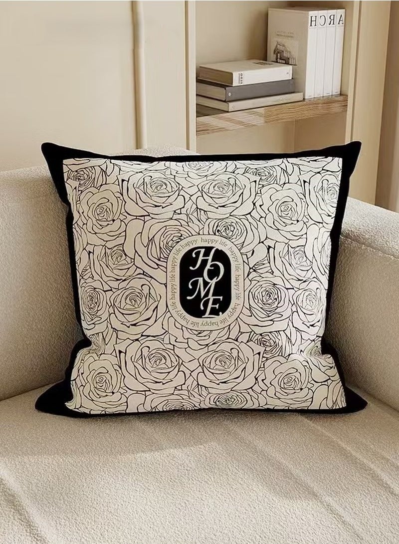 Pillow Covers Set of 4, Throw Pillow Cover, Short Plush Cushion Cover, Decorative Nature Plant Cushion Covers 45cm x 45cm,For Living Room Sofa Couch Bed Pillowcases 18x18 inches（Double sided pattern） - Image 4