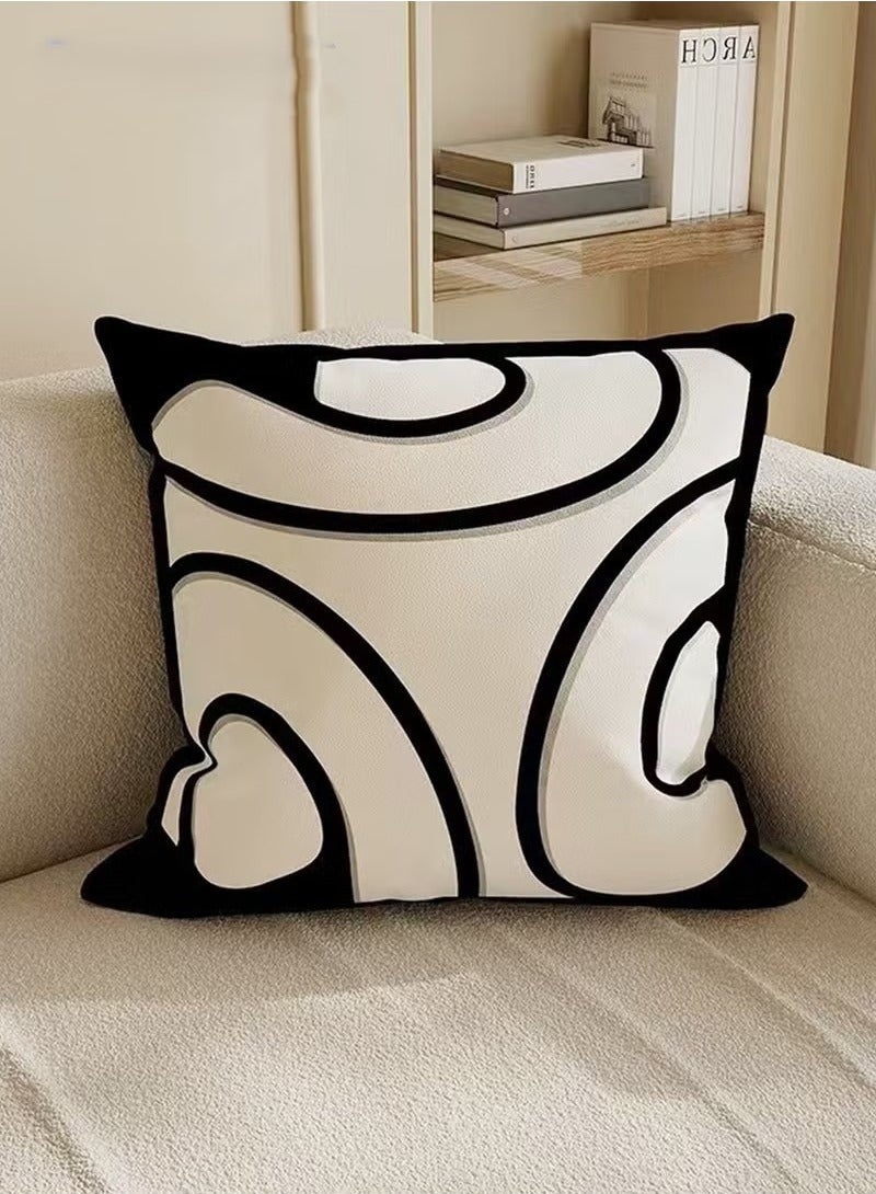 Pillow Covers Set of 4, Throw Pillow Cover, Short Plush Cushion Cover, Decorative Nature Plant Cushion Covers 45cm x 45cm,For Living Room Sofa Couch Bed Pillowcases 18x18 inches（Double sided pattern） - Image 5