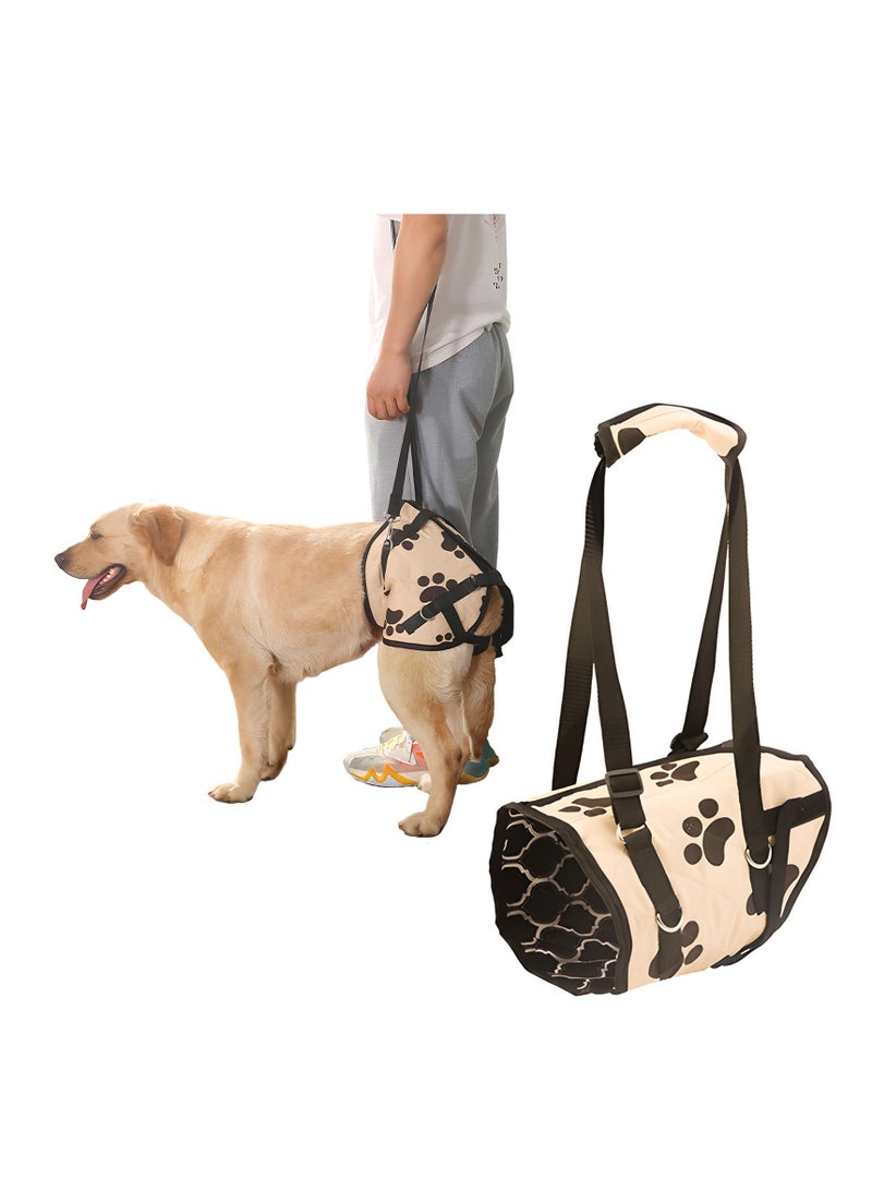 SYOSI Adjustable Dog Lift Harness, Dog Lifting Harness for Rear Legs, Support and Rehab Harness for Weak Rear Legs, Pulling Vest Sling for Old, Disabled, Arthritis Dogs, Nylon-wrapped Sponge  - Image 1