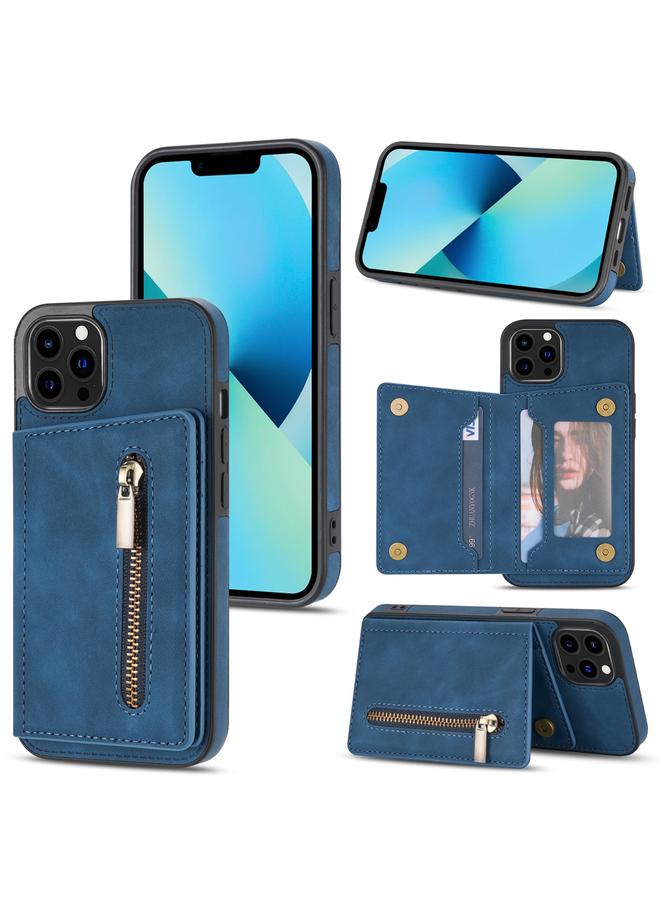 زبون جراب لهاتف iPhone 13 Pro Max مزود بسحاب وحامل للبطاقات - Image 1