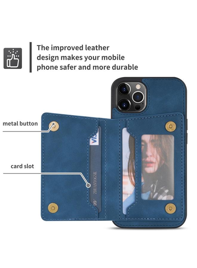 زبون جراب لهاتف iPhone 13 Pro Max مزود بسحاب وحامل للبطاقات - Image 4