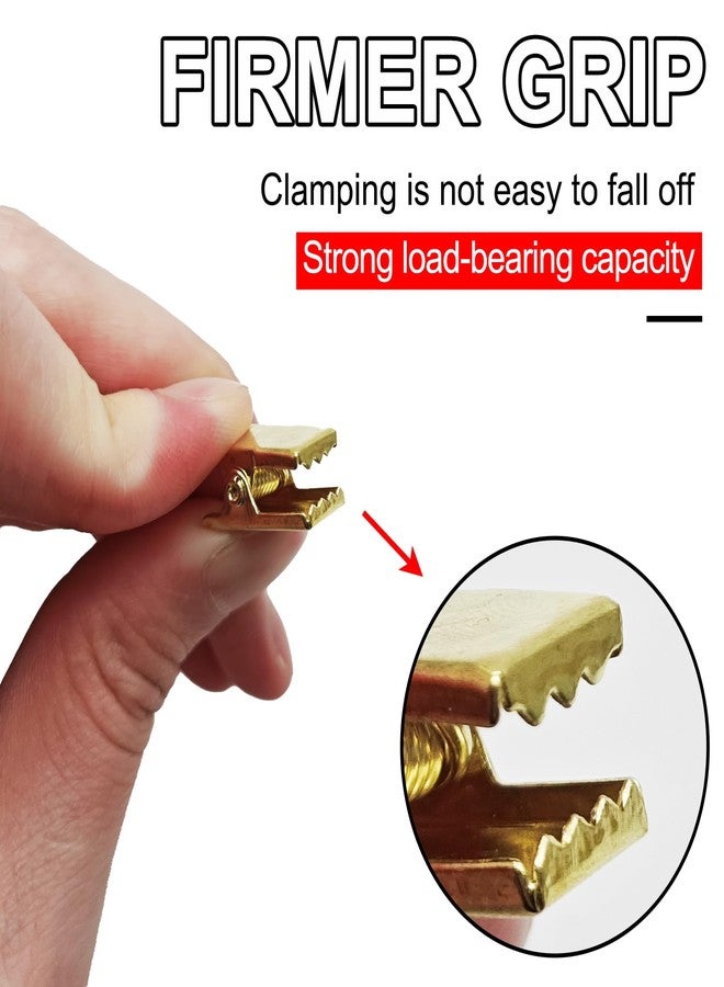 ERDANER Metal Hook Curtain Clips, 40Pcs Curtain Photo Clips with Hooks for Home Decor, Photo, Craft Display (Gold) - Image 4
