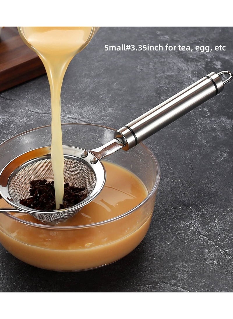 واي آند دي مصافي شبكية دقيقة من الستانلس ستيل SYOSI للمطبخ ، مصفاة-مقشدة بمقبض غربال - Image 5