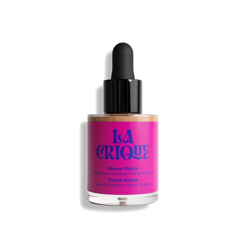 La Crique  Tinted Serum  Hydrating Face Serum with Hyaluronic Acid  Skin Tint  Lightweight Foundation for Skin Glow  99 Natural Ingredients  Vegan Makeup  Skincare  10 Fl Oz  04 Deep