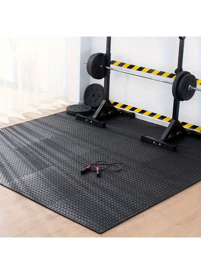 10pcs Black Interlocking Floor Mats Heavy Duty Thickened Foam Cushioning for Home Gym Yoga Play Area Non Slip Puzzle Tiles - Image 2