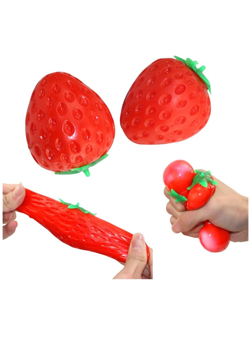 Rally - Strawberry Squishy Interactive Sensory Stress Relief Toy - Soft, Slow Rising Hand Toy for Stress Relief - Image 1