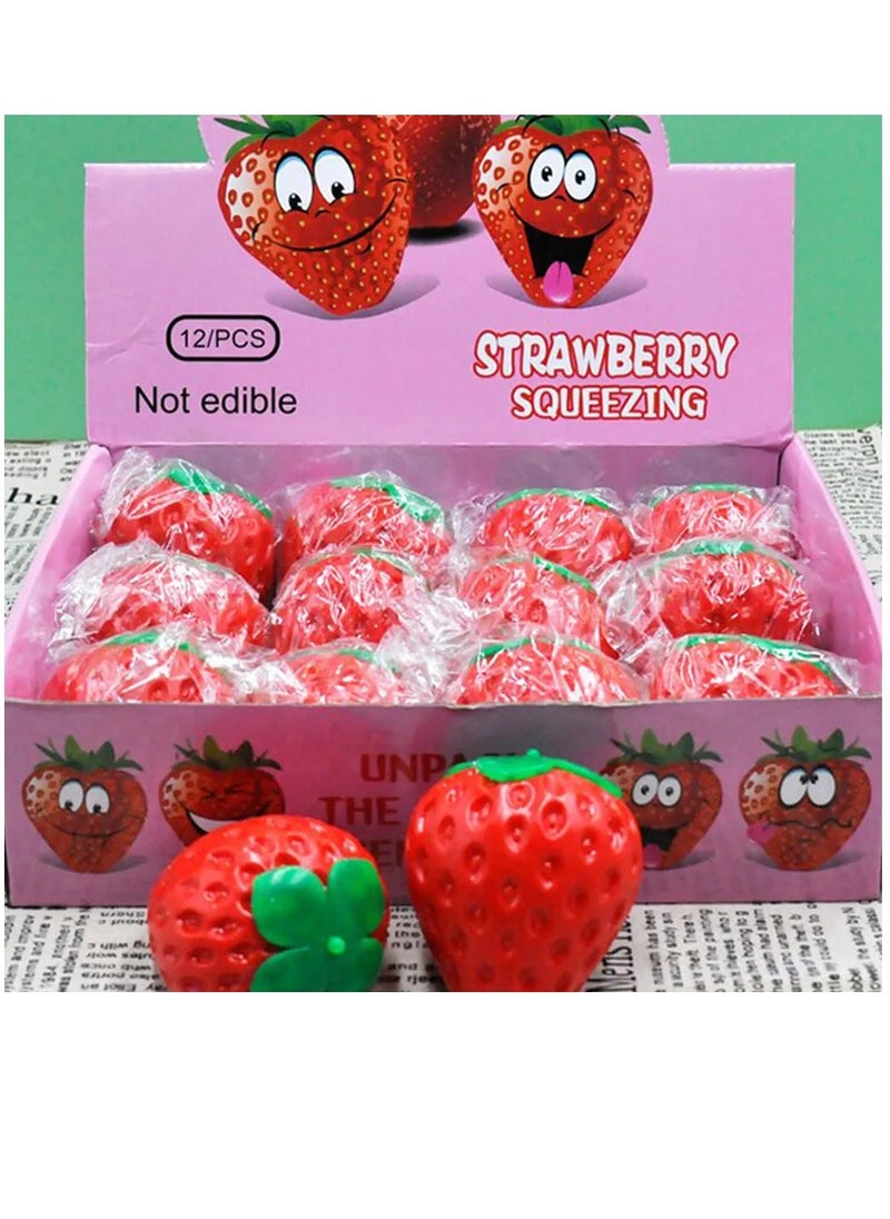 Rally - Strawberry Squishy Interactive Sensory Stress Relief Toy - Soft, Slow Rising Hand Toy for Stress Relief - Image 1
