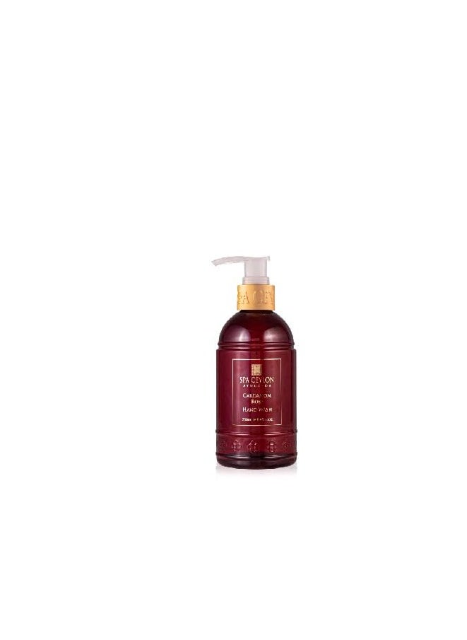spa ceylon SPA CEYLON Cardamom Rose Hand Wash | Hydrating Liquid Hand Soap with Aloe Vera, Olive, and Coconut | Fragrant Pump Soap for All Skin Types  - Image 1