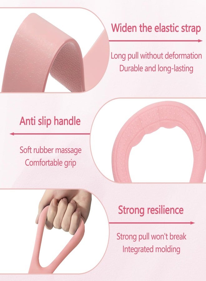 Yitexin Figure 8 Resistance Band, Stretch Bands for Exercise, Stretch Strap for Arm Shoulder Back Chest Stretching, Elastic Rope Stretching Bands for Physical Therapy (Pink) - Image 3