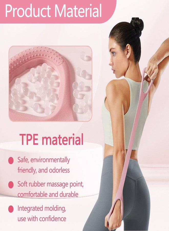 Yitexin Figure 8 Resistance Band, Stretch Bands for Exercise, Stretch Strap for Arm Shoulder Back Chest Stretching, Elastic Rope Stretching Bands for Physical Therapy (Pink) - Image 4