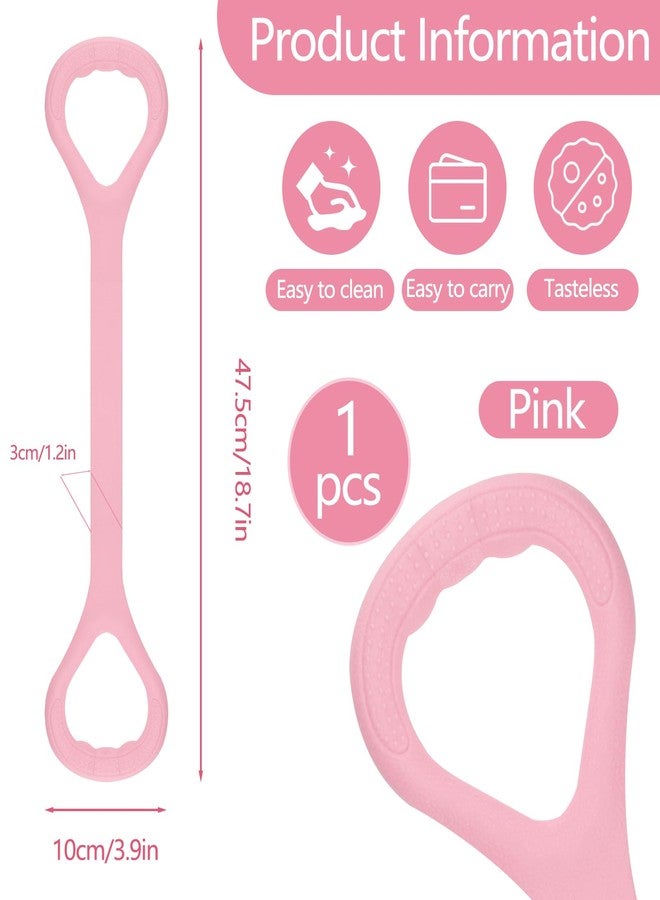 Yitexin Figure 8 Resistance Band, Stretch Bands for Exercise, Stretch Strap for Arm Shoulder Back Chest Stretching, Elastic Rope Stretching Bands for Physical Therapy (Pink) - Image 2