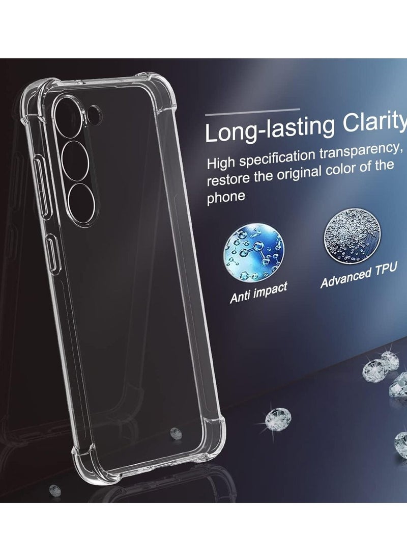 Wtech Anti Shock Bumper Corner Case Cover For Samsung Galaxy S23 Clear - Image 2